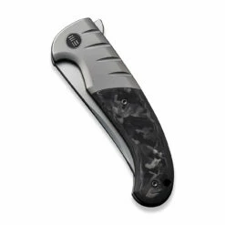 WEKNIFE Curvaceous Flipper Knife Titanium Handle With Carbon Fiber Inlay (3.70" CPM 20CV Blade) WE20012-1 -WE KNIFE Sales weknife curvaceous flipper knife titanium handle with carbon fiber inlay 370 cpm 20cv blade we20012 1 987500