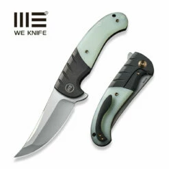 WEKNIFE Curvaceous Flipper Knife Titanium Handle With G10 Inlay (3.70" CPM 20CV Blade) WE20012-3