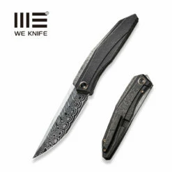 WEKNIFE Cybernetic Top Flipper Knife Titanium Handle (3.91" Damasteel Blade) WE22033-DS1