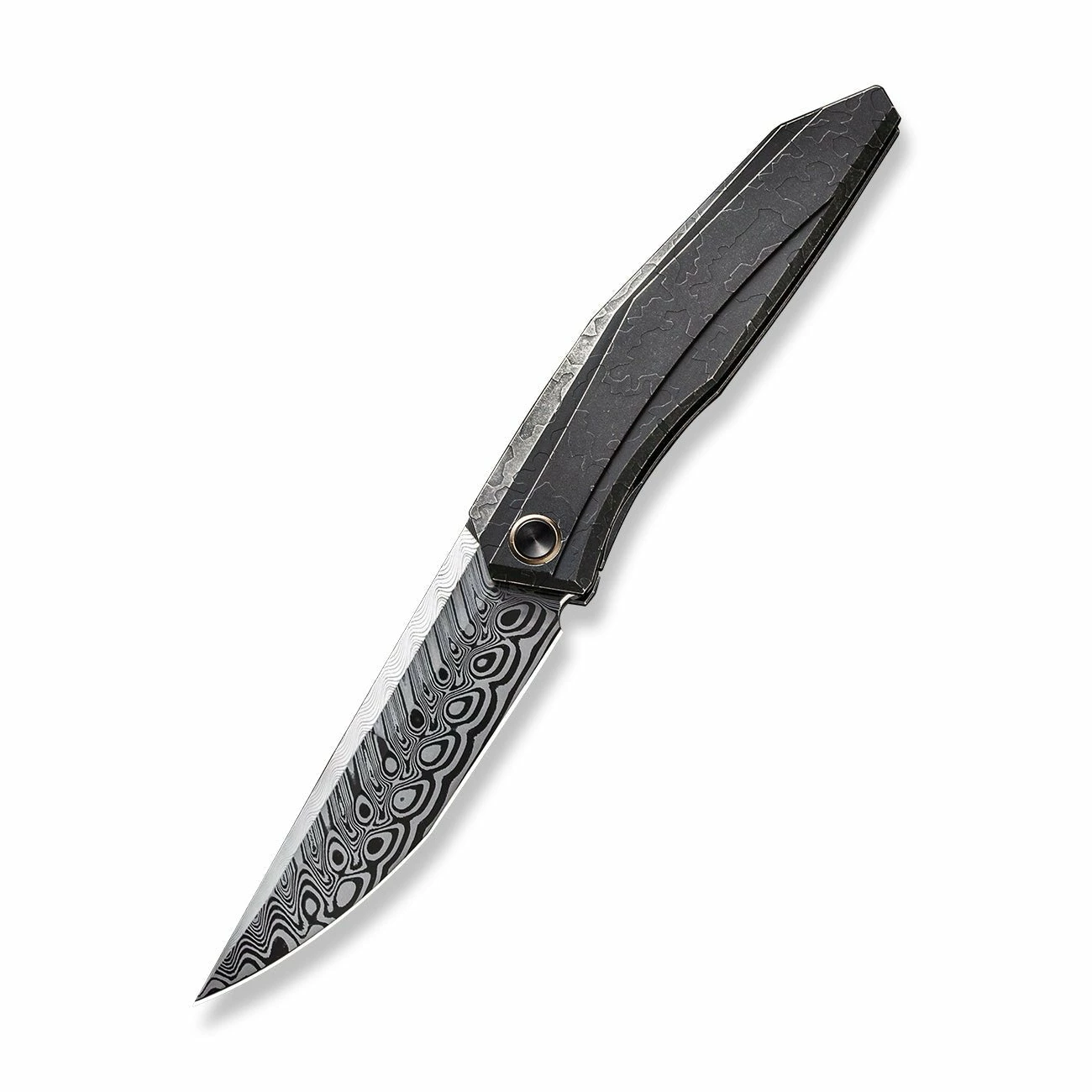WEKNIFE Cybernetic Top Flipper Knife Titanium Handle (3.91" Damasteel Blade) WE22033-DS1 5 WEKNIFE Cybernetic Top Flipper Knife Titanium Handle (3.91" Damasteel Blade) WE22033-DS1 - Image 3