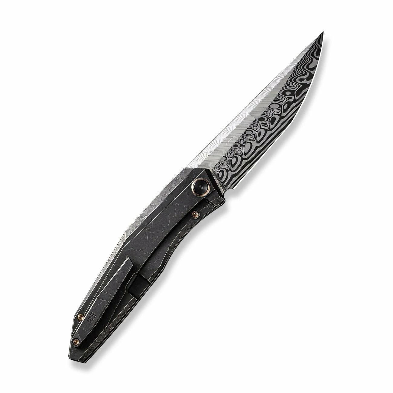 WEKNIFE Cybernetic Top Flipper Knife Titanium Handle (3.91" Damasteel Blade) WE22033-DS1 4 WEKNIFE Cybernetic Top Flipper Knife Titanium Handle (3.91" Damasteel Blade) WE22033-DS1 - Image 2
