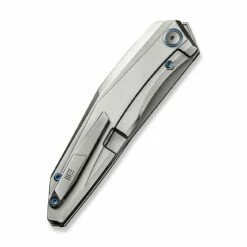 WEKNIFE Cybernetic Top Flipper Knife Titanium Handle (3.91" CPM 20CV Blade) WE22033-2 -WE KNIFE Sales weknife cybernetic top flipper knife polished bead blasted titanium handle 391 polished bead blasted cpm 20cv blade we22033 2 857081