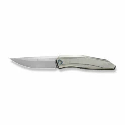 WEKNIFE Cybernetic Top Flipper Knife Titanium Handle (3.91" CPM 20CV Blade) WE22033-2 -WE KNIFE Sales weknife cybernetic top flipper knife polished bead blasted titanium handle 391 polished bead blasted cpm 20cv blade we22033 2 989803