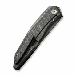 WEKNIFE Cybernetic Top Flipper Knife Titanium Handle (3.91" CPM 20CV Blade) WE22033-3 -WE KNIFE Sales weknife cybernetic top flipper knife tiger stripe pattern flamed titanium handle 391 polished bead blasted cpm 20cv blade we22033 3 438587