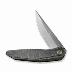 WEKNIFE Cybernetic Top Flipper Knife Titanium Handle (3.91" CPM 20CV Blade) WE22033-3 -WE KNIFE Sales weknife cybernetic top flipper knife tiger stripe pattern flamed titanium handle 391 polished bead blasted cpm 20cv blade we22033 3 571529