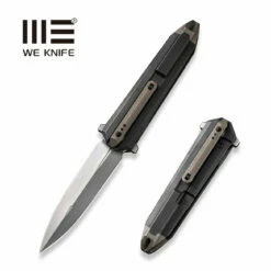 New Release 17 WEKNIFE Diatomic Flipper Knife Titanium Handle (3.78" CPM 20CV Blade) WE22032-3
