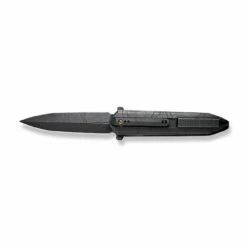 WEKNIFE Diatomic Flipper Knife Titanium Handle (3.78" CPM 20CV Blade) WE22032-4 -WE KNIFE Sales weknife diatomic flipper knife etching pattern black stonewashed titanium handle endcap 378 etching pattern black stonewashed cpm 20cv blade we22032 4 333866