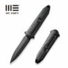 WEKNIFE Diatomic Flipper Knife Titanium Handle (3.78" CPM 20CV Blade) WE22032-4 -WE KNIFE Sales weknife diatomic flipper knife etching pattern black stonewashed titanium handle endcap 378 etching pattern black stonewashed cpm 20cv blade we22032 4 601814