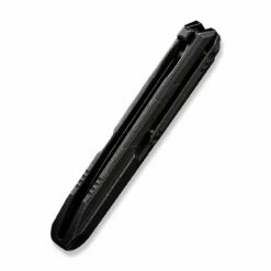 WEKNIFE Diatomic Flipper Knife Titanium Handle (3.78" CPM 20CV Blade) WE22032-4 -WE KNIFE Sales weknife diatomic flipper knife etching pattern black stonewashed titanium handle endcap 378 etching pattern black stonewashed cpm 20cv blade we22032 4 749657