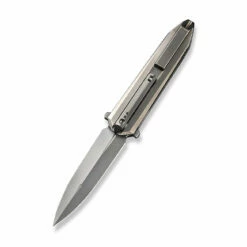 WEKNIFE Diatomic Flipper Knife Titanium Handle (3.78" CPM 20CV Blade) WE22032-2 -WE KNIFE Sales weknife diatomic flipper knife polished bead blasted titanium handle endcap 378 polished bead blasted cpm 20cv blade we22032 2 269694