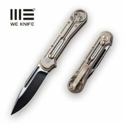 WEKNIFE Double Helix Slide Lock Knife Titanium Handle (3.3" CPM S35VN Blade) 815A