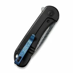 WEKNIFE Elementum Flipper Knife Titanium Handle (2.96" Hakkapella Damasteel Blade) WE18062X-DS1 -WE KNIFE Sales weknife elementum flipper knife titanium handle 296 hakkapella damasteel blade we18062x ds1 878633