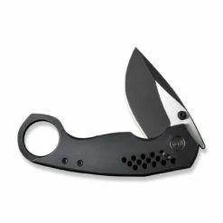 WEKNIFE Envisage Front Flipper Knife Titanium Handle (2.42" CPM 20CV Blade) WE22013-2 -WE KNIFE Sales weknife envisage front flipper knife black titanium handle 242 black stonewashed cpm 20cv blade satin flat we22013 2 549914