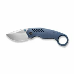 WEKNIFE Envisage Front Flipper Knife Titanium Handle (2.42" CPM 20CV Blade) WE22013-4 -WE KNIFE Sales weknife envisage front flipper knife blue titanium handle 242 hand rubbed satin cpm 20cv blade we22013 4 147647