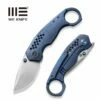 WEKNIFE Envisage Front Flipper Knife Titanium Handle (2.42" CPM 20CV Blade) WE22013-4 -WE KNIFE Sales weknife envisage front flipper knife blue titanium handle 242 hand rubbed satin cpm 20cv blade we22013 4 369945