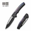 WEKNIFE Exciton Flipper & Button Lock Knife Titanium Handle With Flamed Titanium Integral Spacer (3.68" CPM 20CV Blade) WE22038A-4 -WE KNIFE Sales weknife exciton flipper button lock knife black titanium handle with flamed titanium integral spacer 368 black stonewashed cpm 20cv blade satin flat we22038a 4 504823