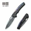 WEKNIFE Exciton Flipper & Button Lock Knife Titanium Handle With Flamed Titanium Integral Spacer (3.68" Damasteel Blade) WE22038A-DS1 -WE KNIFE Sales weknife exciton flipper button lock knife black titanium handle with flamed titanium integral spacer 368 heimskringla damasteel blade we22038a ds1 438493