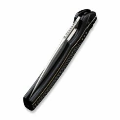 WEKNIFE Exciton Flipper & Button Lock Knife Titanium Handle With Carbon Fiber Integral Spacer (3.68" CPM 20CV Blade) WE22038A-1 19 WEKNIFE Exciton Flipper & Button Lock Knife Titanium Handle With Carbon Fiber Integral Spacer (3.68" CPM 20CV Blade) WE22038A-1 -WE KNIFE Sales weknife exciton flipper button lock knife black titanium handle with twill carbon fiber integral spacer 368 silver bead blasted cpm 20cv blade we22038a 1 502253