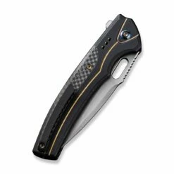 WEKNIFE Exciton Flipper & Button Lock Knife Titanium Handle With Carbon Fiber Integral Spacer (3.68" CPM 20CV Blade) WE22038A-1 18 WEKNIFE Exciton Flipper & Button Lock Knife Titanium Handle With Carbon Fiber Integral Spacer (3.68" CPM 20CV Blade) WE22038A-1 -WE KNIFE Sales weknife exciton flipper button lock knife black titanium handle with twill carbon fiber integral spacer 368 silver bead blasted cpm 20cv blade we22038a 1 995440