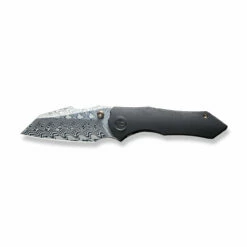 WEKNIFE High-Fin Thumb Stud Knife Titanium Handle (2.98" Damasteel Blade) WE22005-DS1 -WE KNIFE Sales weknife high fin thumb stud knife titanium handle 298 damasteel blade we22005 ds1 416622