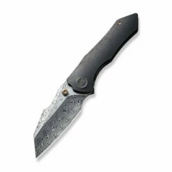 WEKNIFE High-Fin Thumb Stud Knife Titanium Handle (2.98" Damasteel Blade) WE22005-DS1 -WE KNIFE Sales weknife high fin thumb stud knife titanium handle 298 damasteel blade we22005 ds1 562559