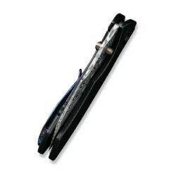 WEKNIFE High-Fin Thumb Stud Knife Titanium Handle (2.98" Damasteel Blade) WE22005-DS1 -WE KNIFE Sales weknife high fin thumb stud knife titanium handle 298 damasteel blade we22005 ds1 915639