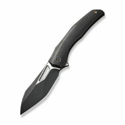 WEKNIFE Ignio Flipper & Thumb Hole Knife Black Titanium Handle (3.3" Black Stonewashed CPM 20CV Blade, Satin Flat) WE22042B-1 -WE KNIFE Sales weknife ignio flipper thumb hole knife black titanium handle 33 black stonewashed cpm 20cv blade satin flat we22042b 1 861591