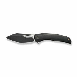 WEKNIFE Ignio Flipper & Thumb Hole Knife Black Titanium Handle (3.3" Black Stonewashed CPM 20CV Blade, Satin Flat) WE22042B-1 -WE KNIFE Sales weknife ignio flipper thumb hole knife black titanium handle 33 black stonewashed cpm 20cv blade satin flat we22042b 1 947403