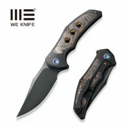 WEKNIFEMagnetron Flipper Knife Titanium Handle With Carbon Fiber Inlay (3.76" CPM 20CV Blade) WE18058-3