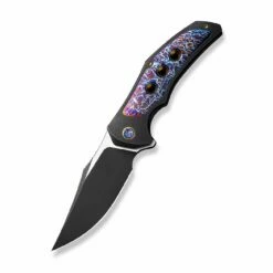 WEKNIFE Magnetron Flipper Knife Titanium Handle (3.76" CPM 20CV Blade) WE18058-4 -WE KNIFE Sales weknife magnetron flipper knife black titanium handle with flamed titanium inlay 376 black stonewashed cpm 20cv blade satin flat we18058 4 359018