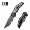 WEKNIFE Magnetron Flipper Knife Titanium Handle With Carbon Fiber Inlay (3.76" Damasteel Blade) WE18058-DS1 -WE KNIFE Sales weknife magnetron flipper knife black titanium handle with nebula fat carbon fiber inlay 376 heimskringla damasteel blade we18058 ds1 130200
