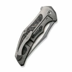 WEKNIFE Magnetron Flipper Knife Titanium Handle With Carbon Fiber Inlay (3.76" CPM 20CV Blade) WE18058-2 -WE KNIFE Sales weknife magnetron flipper knife gray titanium handle with rose carbon fiber inlay 376 hand rubbed satin cpm 20cv blade we18058 2 869575