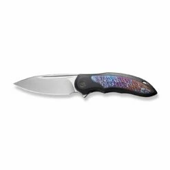 WEKNIFE Makani Flipper Knife Titanium Handle With Flamed Titanium Inlay (3.61" CPM 20CV Blade) WE21048B-3 -WE KNIFE Sales weknife makani flipper knife titanium handle with flamed titanium inlay 361 cpm 20cv blade we21048b 3 795151