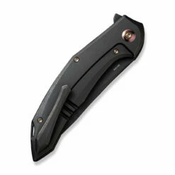 WEKNIFE Merata Flipper Knife Titanium Handle (3.68" CPM 20CV Blade) WE22008A-1 -WE KNIFE Sales weknife merata flipper knife black titanium handle 368 black stonewashed cpm 20cv blade we22008a 1 255297