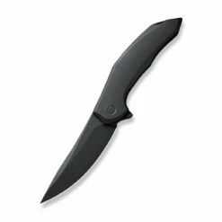 WEKNIFE Merata Flipper Knife Titanium Handle (3.68" CPM 20CV Blade) WE22008A-1 -WE KNIFE Sales weknife merata flipper knife black titanium handle 368 black stonewashed cpm 20cv blade we22008a 1 536989