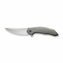 WEKNIFE Merata Flipper Knife Titanium Handle (3.68" CPM 20CV Blade) WE22008A-2 -WE KNIFE Sales weknife merata flipper knife gray titanium handle 368 hand rubbed satin cpm 20cv blade we22008a 2 127842