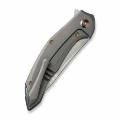 WEKNIFE Merata Flipper Knife Titanium Handle (3.68" CPM 20CV Blade) WE22008A-2 -WE KNIFE Sales weknife merata flipper knife gray titanium handle 368 hand rubbed satin cpm 20cv blade we22008a 2 240689