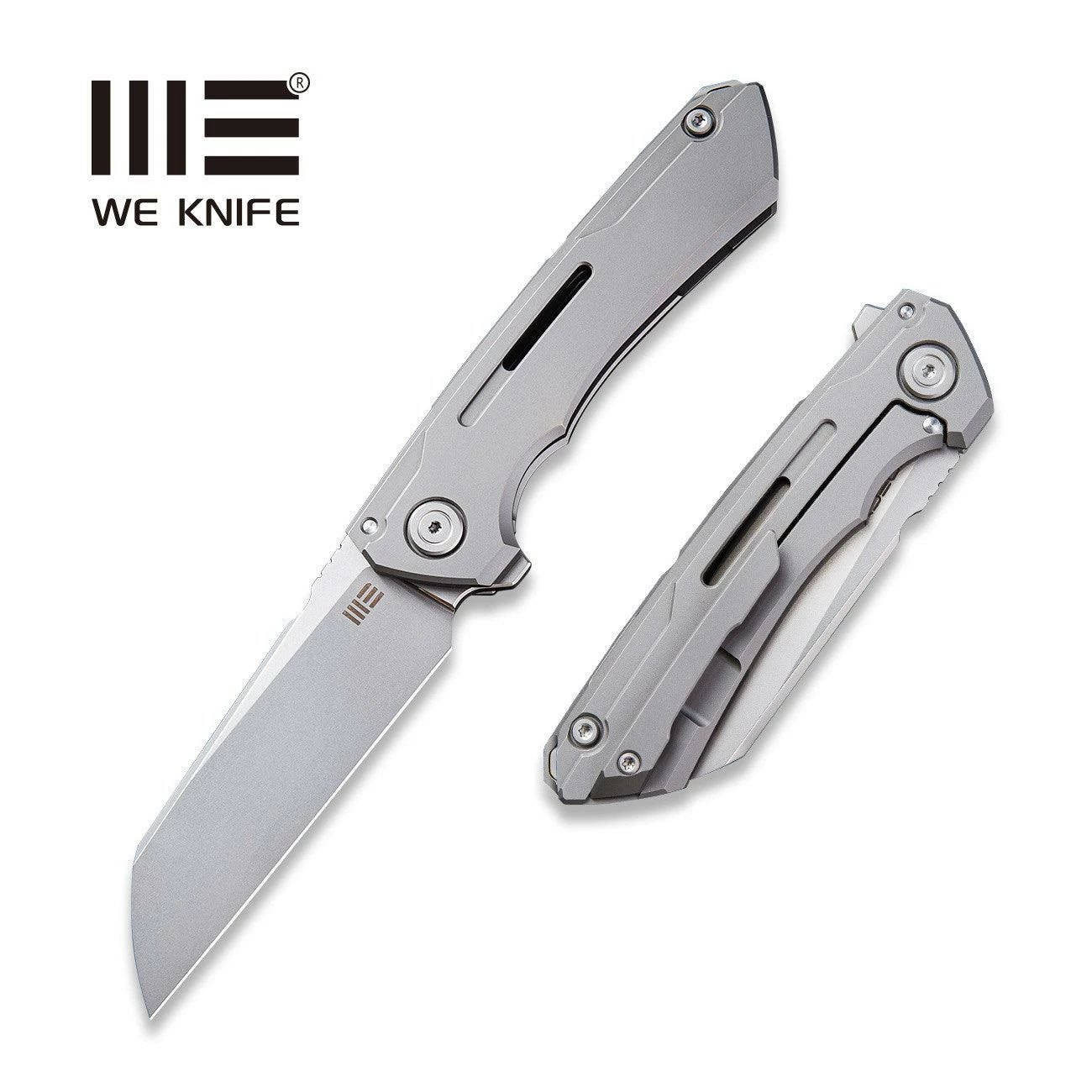 WEKNIFE Mini Buster Flipper Knife Titanium Handle (3.43" CPM 20CV Blade) 2003A 3 WEKNIFE Mini Buster Flipper Knife Titanium Handle (3.43" CPM 20CV Blade) 2003A