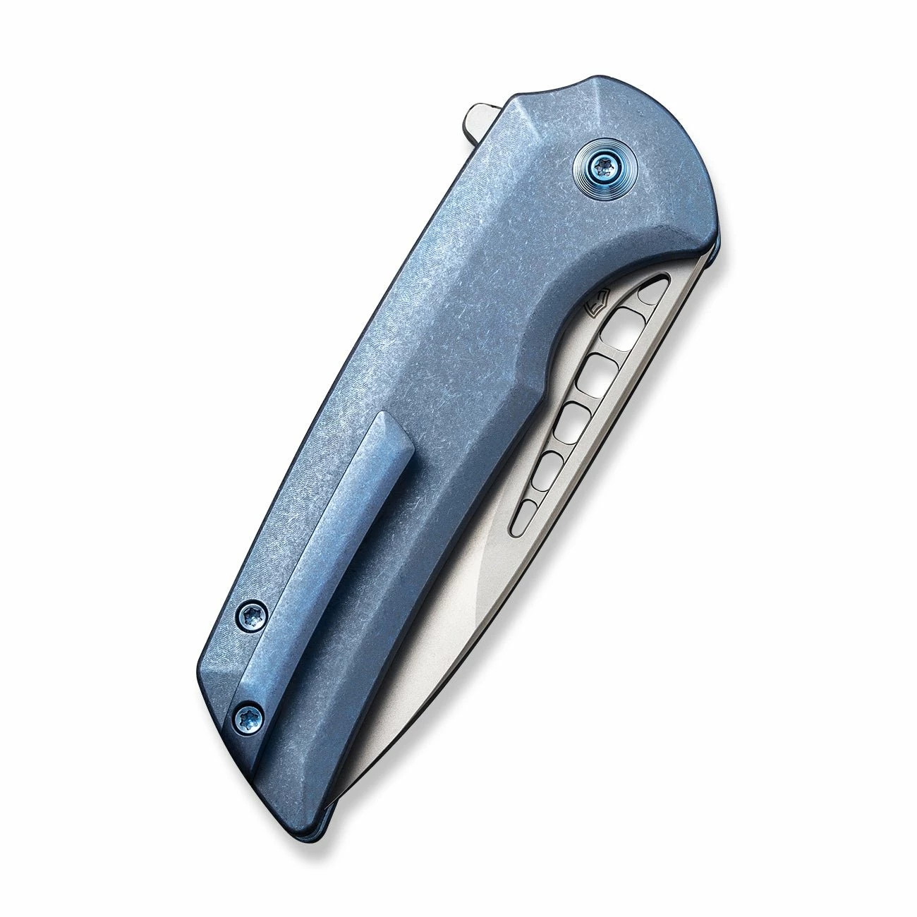 WEKNIFE Mini Malice Flipper & Button Lock Knife Titanium Handle (2.98" CPM 20CV Blade) WE054BL-3 9 WEKNIFE Mini Malice Flipper & Button Lock Knife Titanium Handle (2.98" CPM 20CV Blade) WE054BL-3 - Image 7