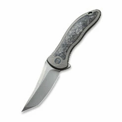 WEKNIFE Mini Synergy Flipper Knife Titanium Integral Handle With Carbon Fiber Inlay (2.93" CPM 20CV Blade) 2012CF-A -WE KNIFE Sales weknife mini synergy flipper knife titanium integral handle with carbon fiber inlay 293 cpm 20cv blade 2012cf a 543802