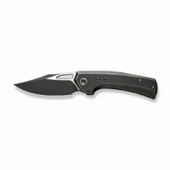 WEKNIFE Nefaris Flipper Knife Titanium Handle (3.48" CPM 20CV Blade) WE22040D-3 -WE KNIFE Sales weknife nefaris button lock knife bronze black titanium handle 348 black stonewashed cpm 20cv blade satin flat we22040d 3 155241