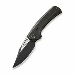 WEKNIFE Nefaris Flipper Knife Titanium Handle (3.48" CPM 20CV Blade) WE22040D-3 -WE KNIFE Sales weknife nefaris button lock knife bronze black titanium handle 348 black stonewashed cpm 20cv blade satin flat we22040d 3 723428