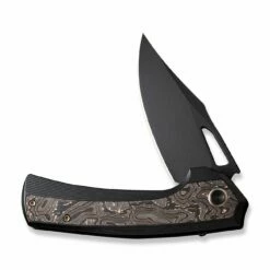 WEKNIFE Nefaris Flipper Knife Titanium Handle (3.48" CPM 20CV Blade) WE22040F-1 -WE KNIFE Sales weknife nefaris button lock knife bronze black titanium handle 348 black stonewashed cpm 20cv blade satin flat we22040f 1 214196