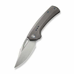 WEKNIFE Nefaris Flipper Knife Titanium Handle (3.48" CPM 20CV Blade) WE22040D-1 -WE KNIFE Sales weknife nefaris button lock knife gray hand rubbed titanium handle 348 hand rubbed satin cpm 20cv blade we22040d 1 134653
