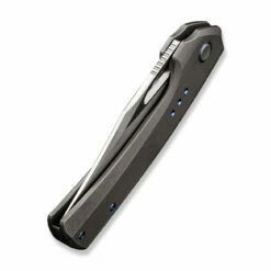 WEKNIFE Nefaris Flipper Knife Titanium Handle (3.48" CPM 20CV Blade) WE22040D-1 -WE KNIFE Sales weknife nefaris button lock knife gray hand rubbed titanium handle 348 hand rubbed satin cpm 20cv blade we22040d 1 718907