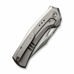 WEKNIFE Nefaris Flipper Knife Titanium Handle (3.48" CPM 20CV Blade) WE22040D-2 -WE KNIFE Sales weknife nefaris button lock knife polished bead blasted titanium handle 348 polished bead blasted cpm 20cv blade we22040d 2 623846