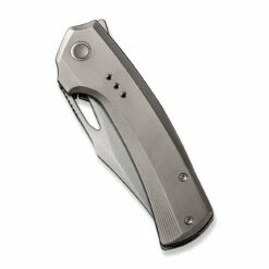 WEKNIFE Nefaris Flipper Knife Titanium Handle (3.48" CPM 20CV Blade) WE22040D-2 -WE KNIFE Sales weknife nefaris button lock knife polished bead blasted titanium handle 348 polished bead blasted cpm 20cv blade we22040d 2 911848