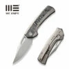 WEKNIFE Nefaris Flipper Knife Titanium Handle With Carbon Fiber (3.48" CPM 20CV Blade) WE22040F-2 -WE KNIFE Sales weknife nefaris button lock knife polished bead blasted titanium handle with aluminum foil carbon fiber inlay 348 polished bead blasted cpm 20cv blade we22040f 630682