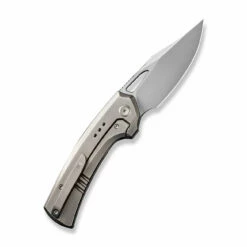New Release -WE KNIFE Sales weknife nefaris button lock knife polished bead blasted titanium handle with aluminum foil carbon fiber inlay 348 polished bead blasted cpm 20cv blade we22040f 768875