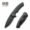 WEKNIFE Nexusia Flipper Knife Titanium Handle (3.48" CPM 20CV Blade) WE22044-1 -WE KNIFE Sales weknife nexusia flipper knife black titanium handle 348 black stonewashed cpm 20cv blade we22044 1 452089